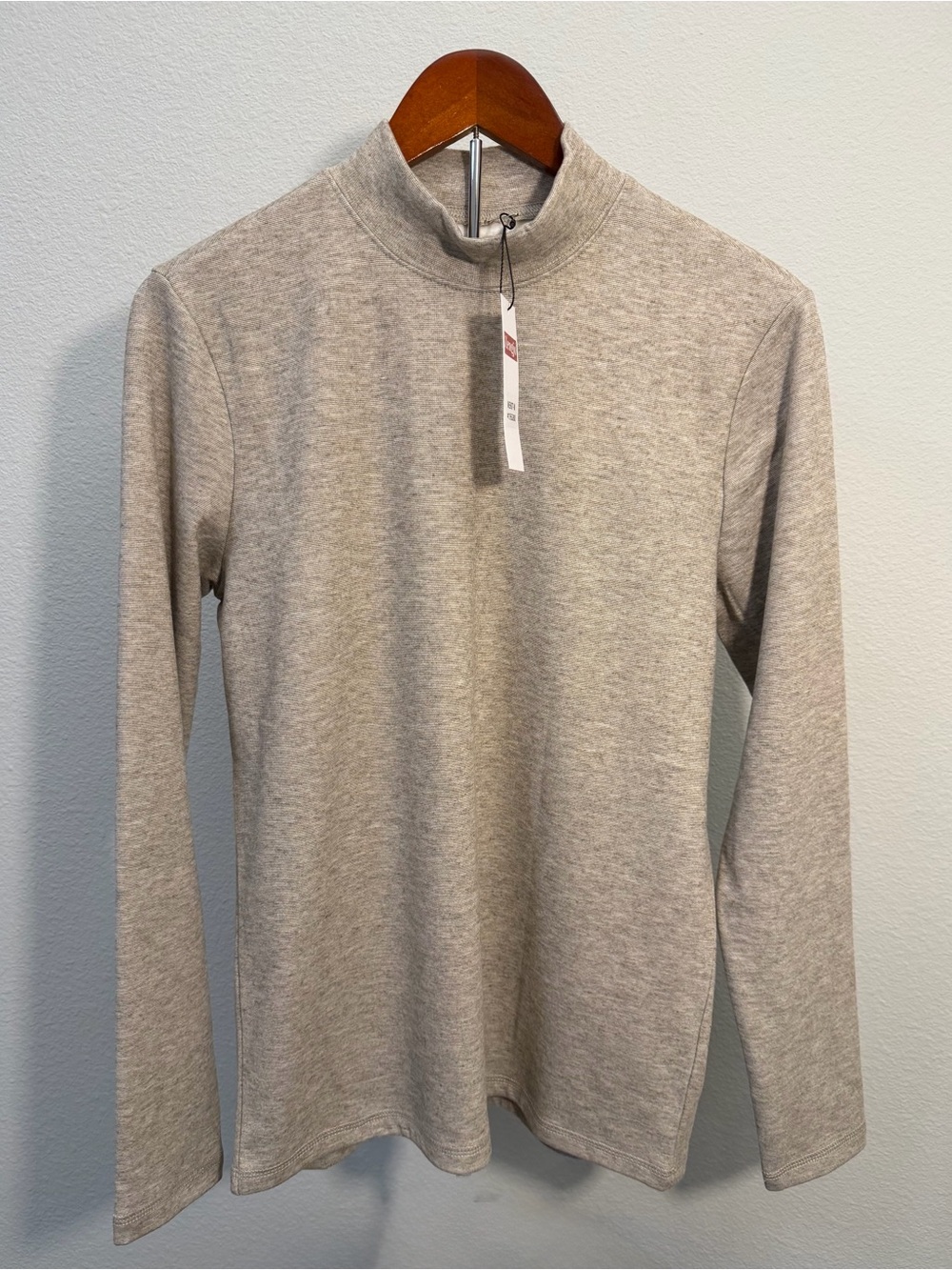 Men's Turtleneck Sweater - Light Heather Gray